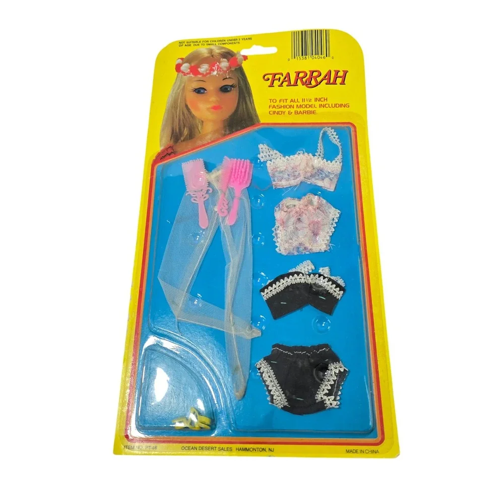 Vintage 70s 80s Farrah Doll Clothing Accessory Set 11.5 Inch‎ Barbie Cindy PT-46